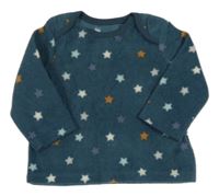 Tmavomodrá fleecová mikina s hvězdamiNutmeg