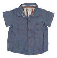 Modrá melírovaná košeľa s výšivkou Tommy Bahama