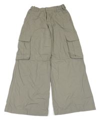 Khaki cargo nohavice H&M