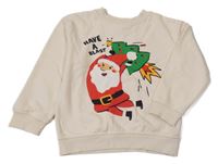 Smotanová mikina so Santou H&M