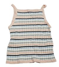 Farebný rebrovaný pletený crop top H&M
