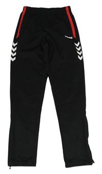 Černo-červené sportovní tepláky Hummel