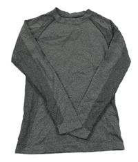 Tmavošedé melírované spodní funkční triko