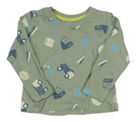 Světlekhaki triko s míčem Primark