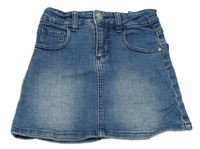 Modrá rifľová sukňa Hema