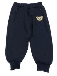 Tmavomodré tepláky s medvedíkom