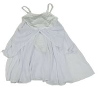 Biela ľahké šaty s všitým body