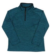 Zeleno-černá melírovaná sportovní mikina Primark