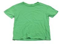 Zelené crop tričko s vreckom zn. H&M