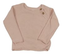 Svetloružový sveter Pocopiano