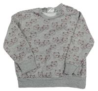 Sivá mikina s medvedíkmi Prenatal