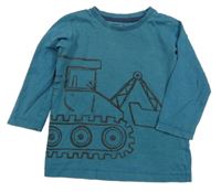 Petrolejové triko s bagrem Next 