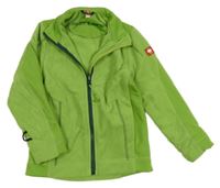 Zelená fleecová propínací mikina Engelbert Strauss