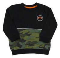 Černo-army mikina F&F