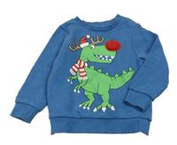 Modrá mikina s dinosaurom C&A