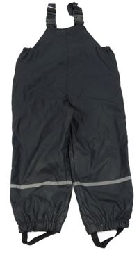 Tmavomodré nepromokavé laclové podšité kalhoty Kiki&Koko