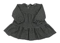 Šedo-černé kostkované šaty Zara