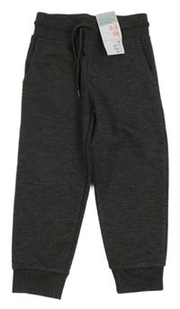 Nové - Tmavošedé vzorované tepláky Primark