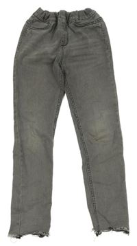 Sivé rozstrapkané é džegíny Denim Co.