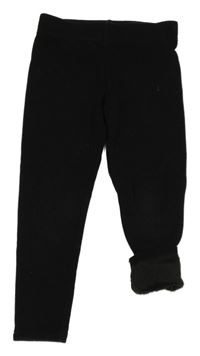 Čierne zateplené legíny Primark