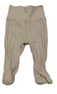 Béžové žebrované polodupky H&M