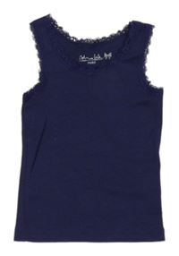 Fialový top s čipkou Pocopiano