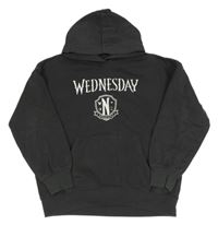 Tmavošedá oversize mikina Wednesday s kapucňou H&M