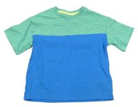 Modro-zelené melírované tričko F&F