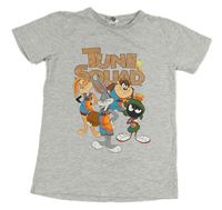 Svetlosivé melírované tričko so SPACE JAM PEP&CO