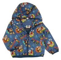 Modrošedá šušťáková jesenná bunda s PAW PATROL a kapucňou nickelodeon