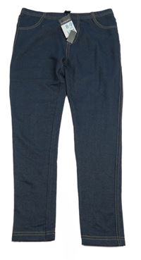 Nové - tmavomodré tregíny riflového vzhledu PRIMARK