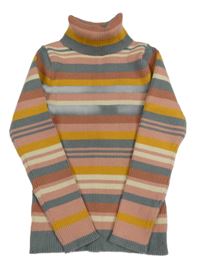 Pruhovaný žebrovaný svetrový rolák PRIMARK