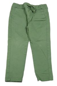 Olivové chino plátěné kalhoty St. Bernard