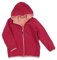 Malinová softshellová bunda s logem a kapucí JAKO-O