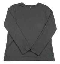 Tmavosivé melírované tričko H&M