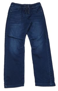 Tmavomodré teplákové rifle F&F