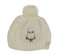 Smotanová huňatá čapica s Hedwigou - Harry Potter a brmbolcom M&S