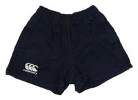 Tmavomodré riflové kraťasy s logem Canterbury