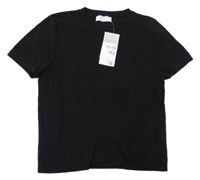 Nové - černé úpletové crop tričko PRIMARK