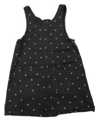Čierne rifľové šaty s kvetmi H&M