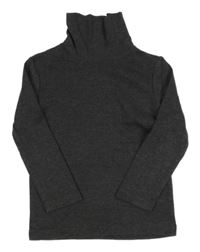 Tmavosivý melírovaný rolák H&M