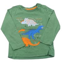 Zelené tričko s dinosaurami Mothercare