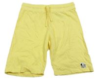 Žlté bavlnené kraťasy s nášivkou zn. H&M