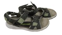 Černo-šedé vzorované sandály Superfit vel. 36