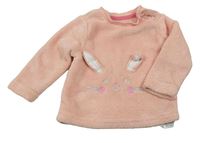 Ružová chlpatá mikina s králikom Primark