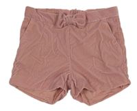 Staroružové zamatové kraťasy s mašlou H&M