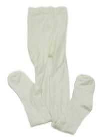 Krémové punčocháče se srdíčky