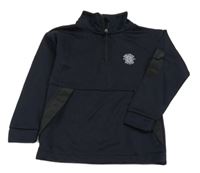 Čierna športová mikina s potlačou George