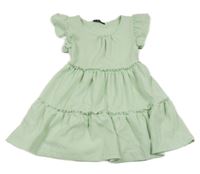 Mátové šaty s volánikmi