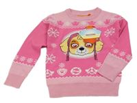 Nové - Ružový sveter so Skye Nickelodeon
